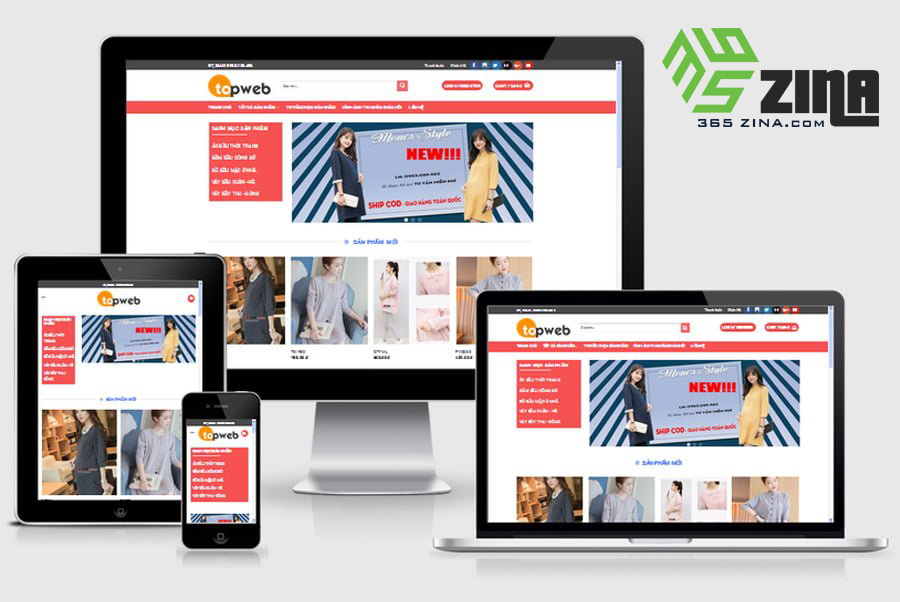 thiết kế website thời trang khu vực quận Bình Tân chuẩn SEO