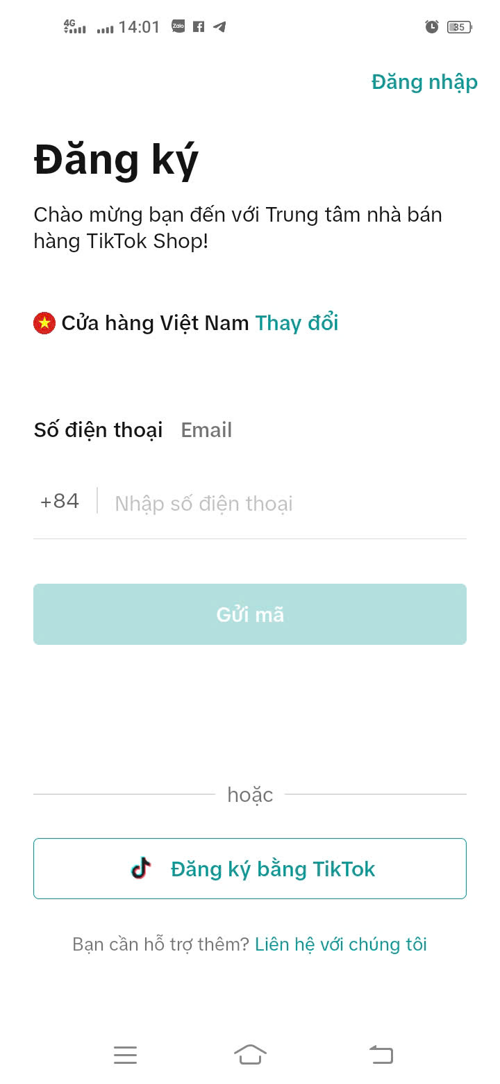 hình tiktok shop bước 2