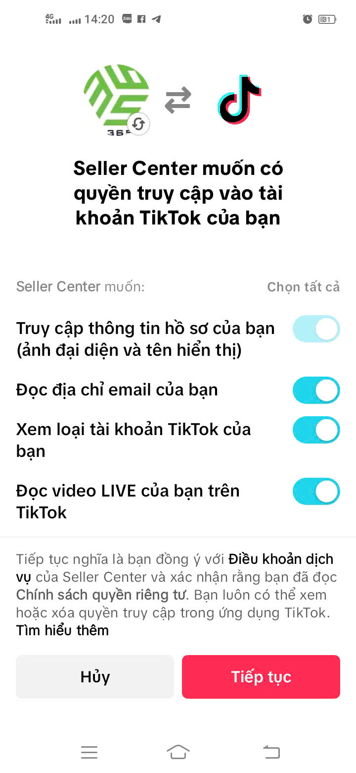 hình tiktok shop bước 9