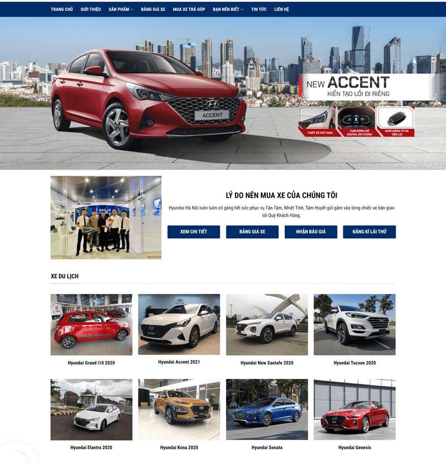 Dịch vụ thiết kế website bán ô tô khu vực quận 6 của 365ZINA