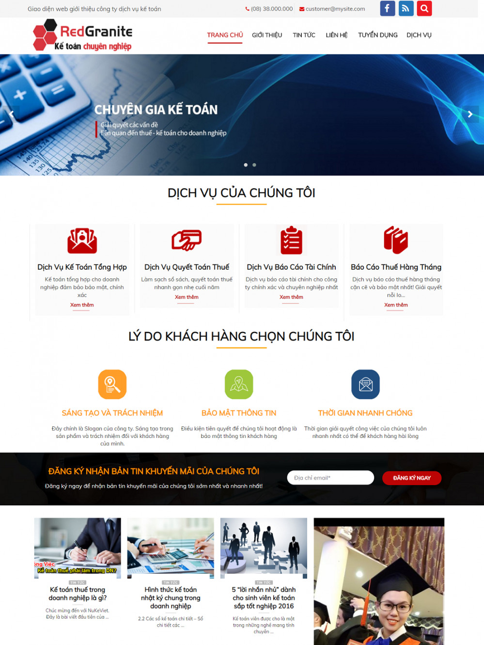 Thiết kế website dịch vụ kế toán chuyên nghiệp tại TPHCM