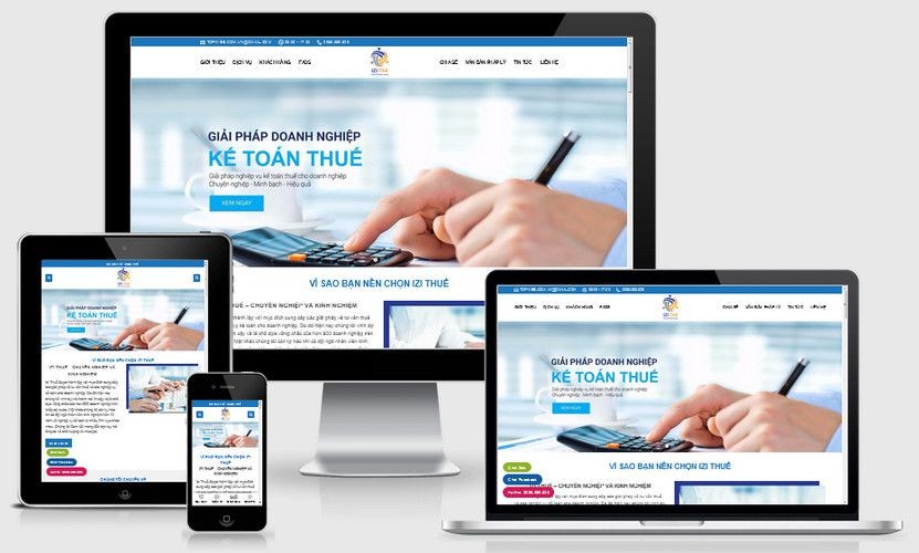 dịch vụ thiết kế website kế toán giá rẻ tại TPHCM