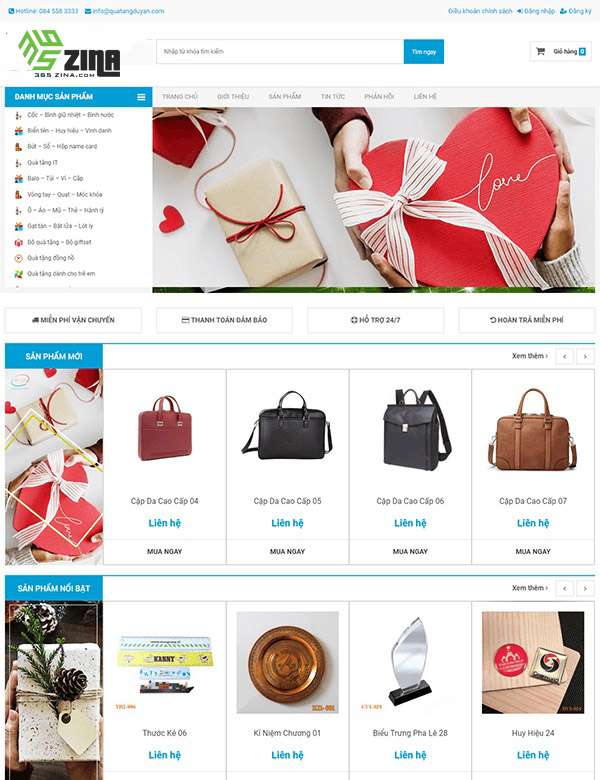 Thiết kế website quà tặng tại huyện Bình Chánh