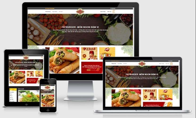 Thiết kế website thực phẩm khu vực quận 3