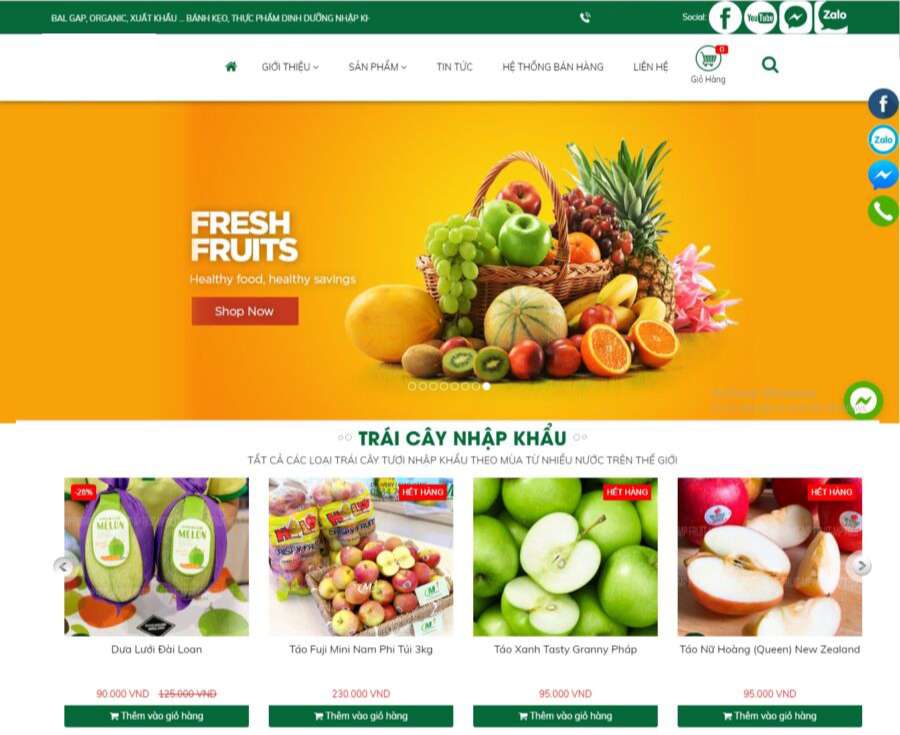 Tại sao nên thiết kế website bán thực phẩm cho cửa hàng?