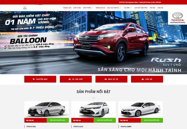 Thiết kế website bán ô tô khu vực quận 5