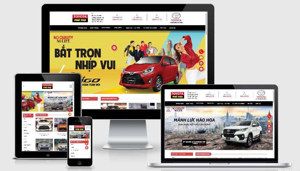 Thiết kế website bán ô tô khu vực quận 8