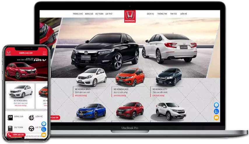 Thiết kế website bán ô tô khu vực quận Gò Vấp