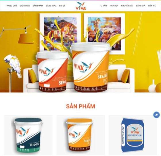 Thiết kế website bán sơn khu vực quận Tân Bình