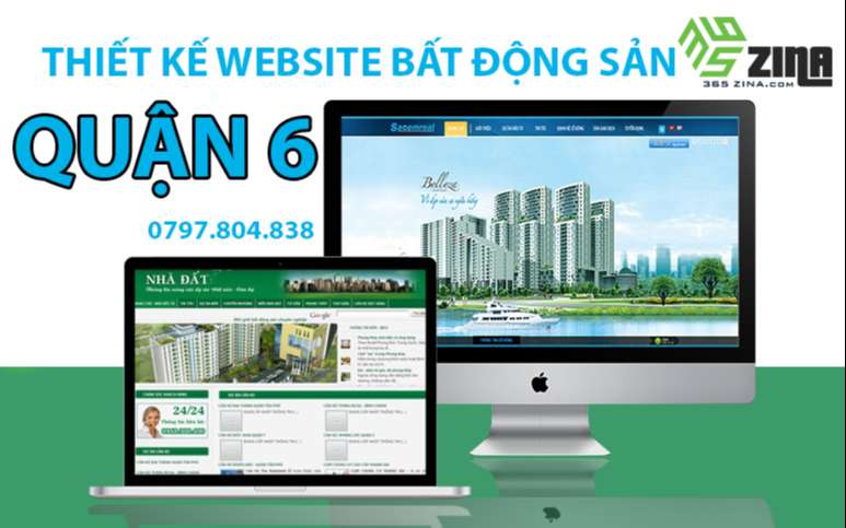 Thiết kế website bất động sản khu vực quận 6