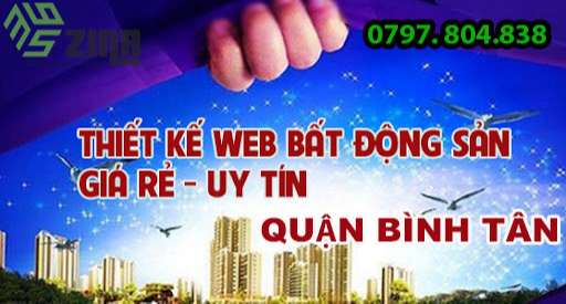 Thiết kế website bất động sản khu vực quận Bình Tân