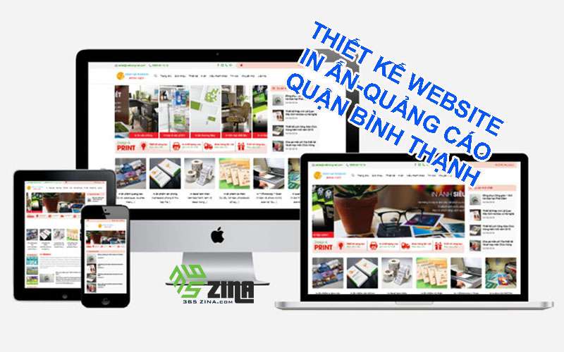 Thiết kế website in ấn - quảng cáo khu vực quận Bình Thạnh