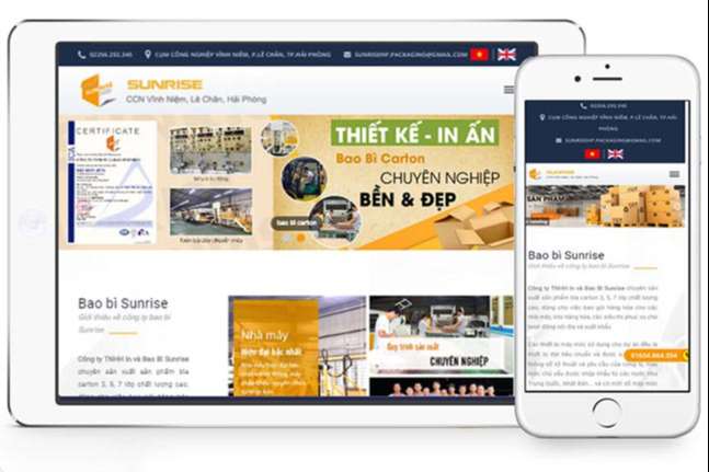 Thiết kế website in ấn - quảng cáo khu vực quận Tân Phú