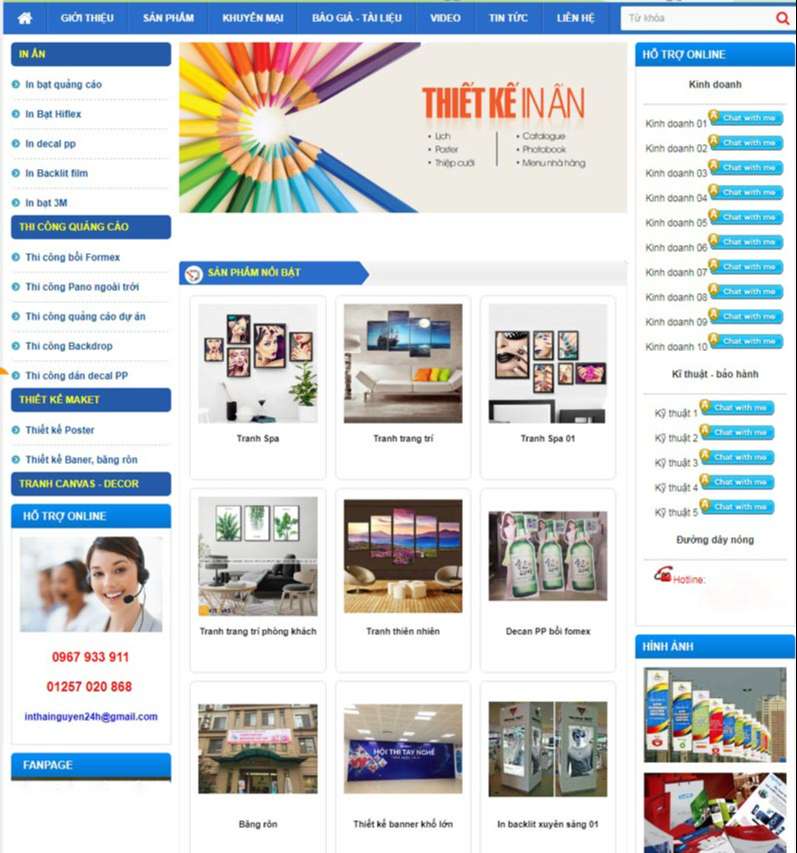 dịch vụ thiết kế website in ấn - quảng cáo chuyên nghiệp tại TPHCM