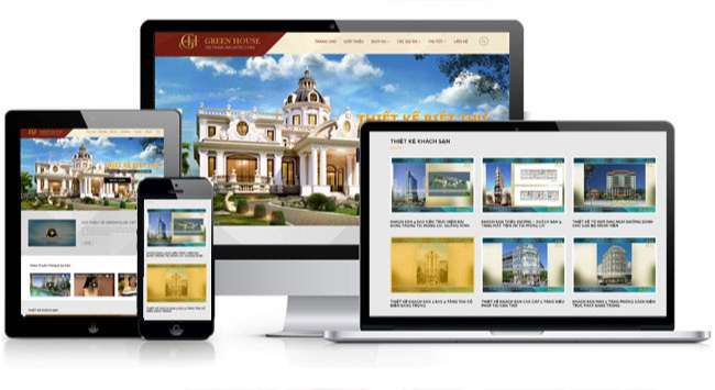 Thiết kế website kiến trúc - nội thất - xây dựng khu vực quận Phú Nhuận