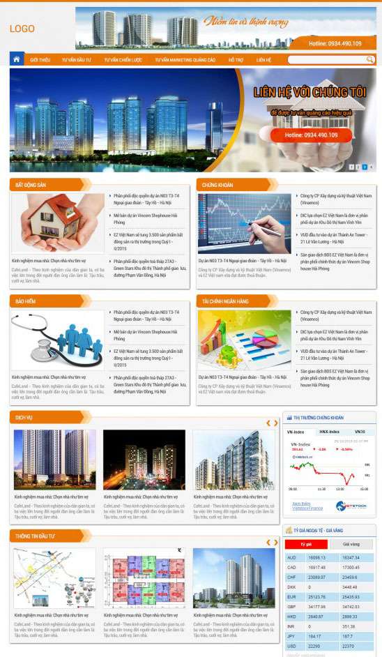 Thiết kế website kiến trúc - nội thất - xây dựng quận Tân Bình uy tín
