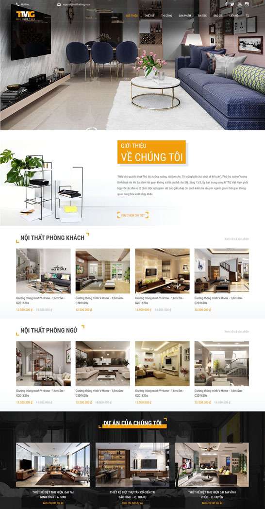  thiết kế website kiến trúc - nội thất - xây dựng khu vực Phú Nhuận chuẩn SEO