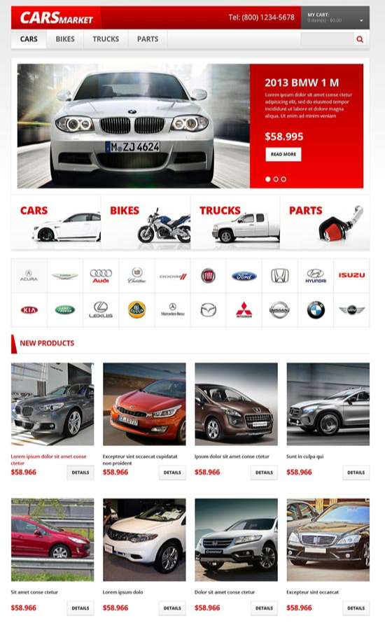 Dịch vụ thiết kế website bán ô tô khu vực TP Thủ Đức của 365ZINA