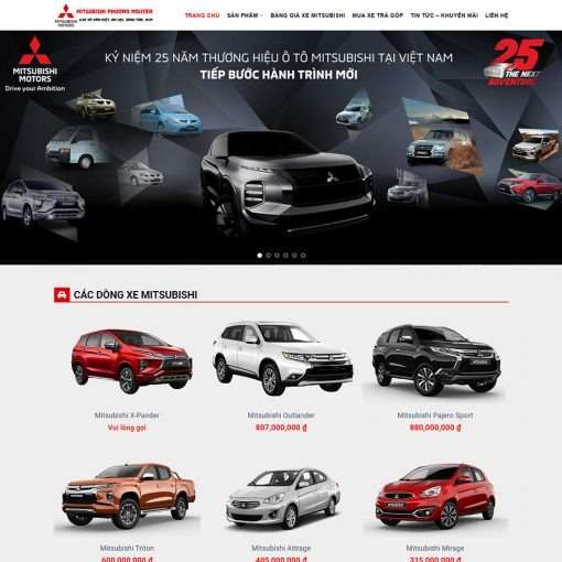 Dịch vụ thiết kế website bán ô tô khu vực quận 12 của 365ZINA