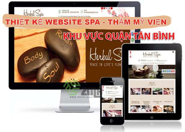 Thiết kế website spa, thẩm mỹ viện khu vực quận Bình Tân