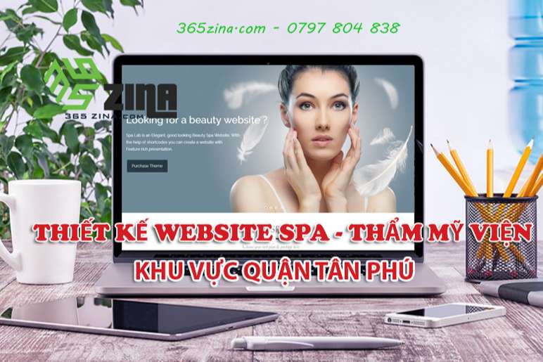 Thiết kế website spa, thẩm mỹ viện khu vực quận Tân Phú