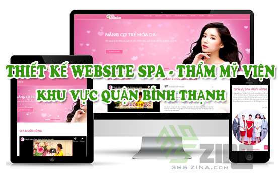 Thiết kế website spa, thẩm mỹ viện khu vực quận Bình Thạnh