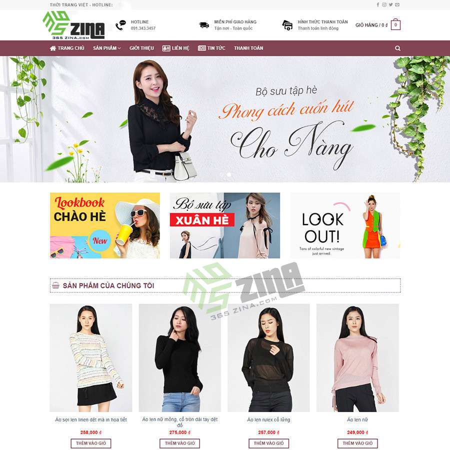 Thiết kế website thời trang tại quận Gò Vấp