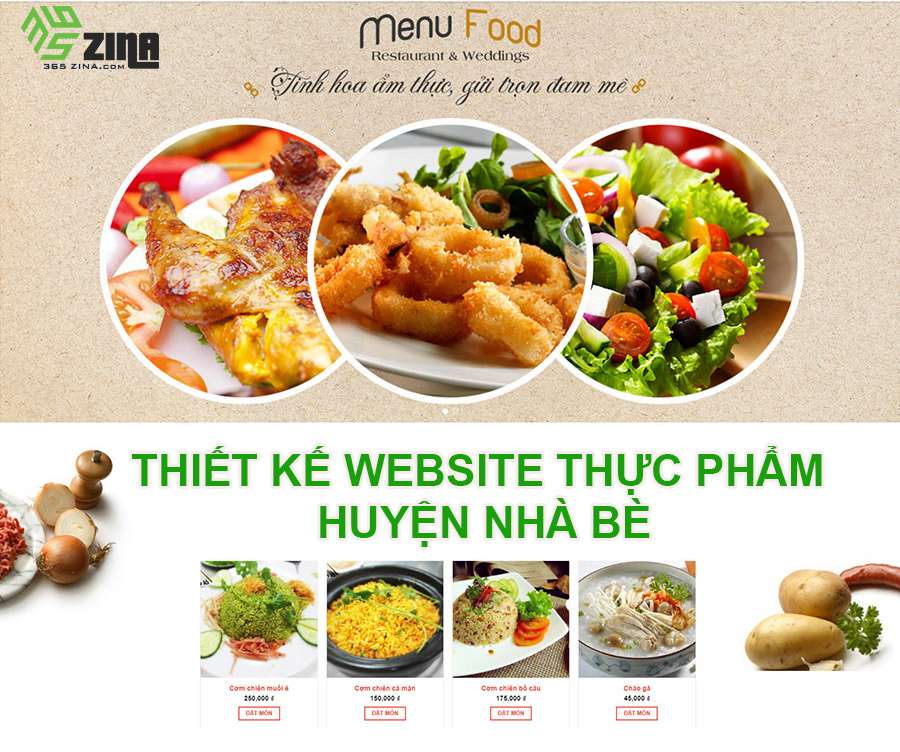 Thiết kế website thực phẩm huyện Nhà Bè