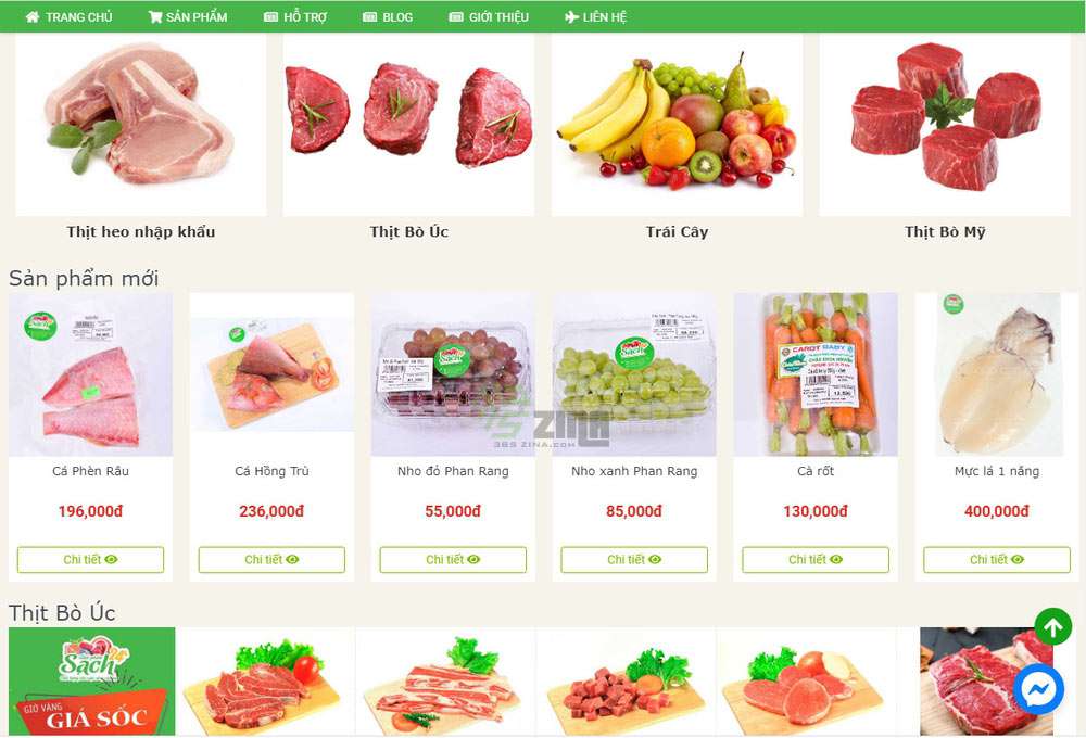 Thiết kế website thực phẩm khu vực Gò Vấp uy tín, giá rẻ