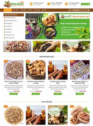 Nơi thiết kế website thực phẩm quận Phú Nhuận giá rẻ